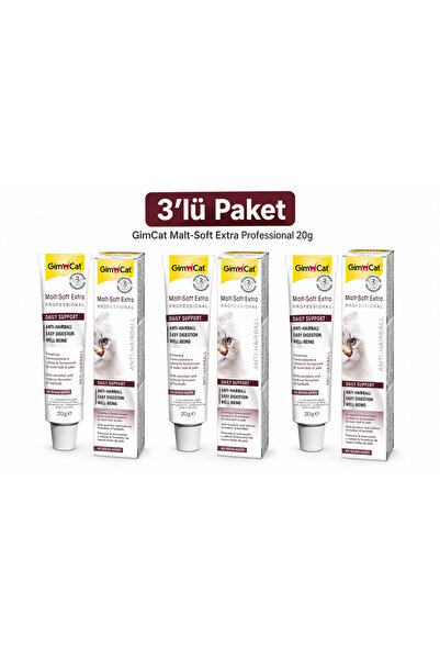 Gimcat Malt-Soft Extra Tüy Yumağı Önleyici Kedi Maltı 20 gr x 3 Adet