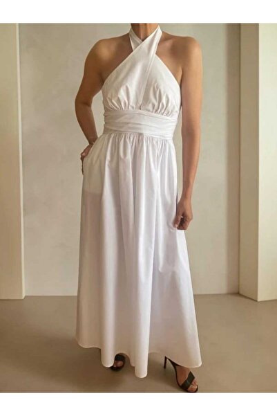FK PYNAPPEL Halter Neck Midi Dress