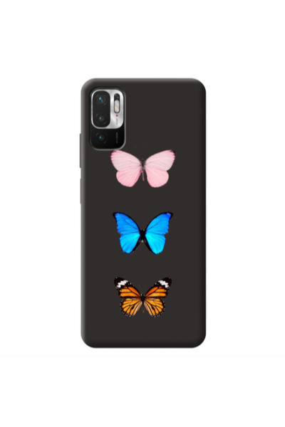 Other Xiaomi Redmi Note 10 Pro 5G Triple Butterfly Black Colored Silicone TPU...