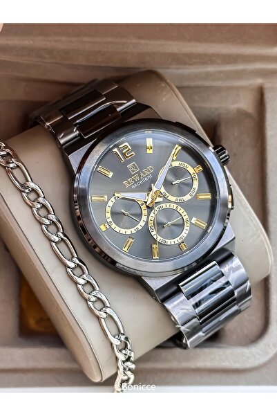 Reward Functions Active, Smoked Steel Cord in Stylish Box, Smoked Dial, Men's...