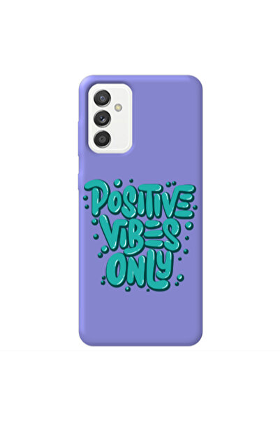 Other Samsung M13 Positive Vibes Only Purple Colored Silicone TPU Θήκη