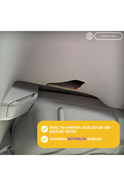 3D Hocası Cam TAVANLI- Rifter/Berlingo/Doblo/Combo/Proace Ara Bölme Seperatör Kapağı Seti –Enjeksiyon Üretim
