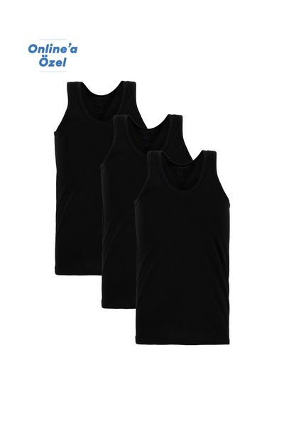 Kiğılı 3-Piece Classic 100% Cotton Undershirt Set