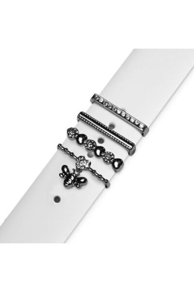 OEM Strap Jewellery Ring + Charm Bee Set Silver