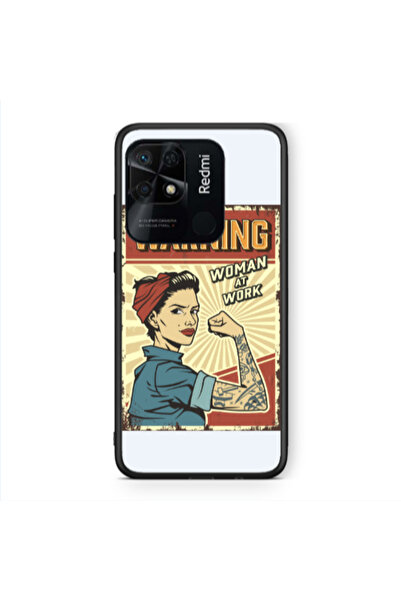 Other Xiaomi Redmi 10C Woman at work Black Glossy Θήκη