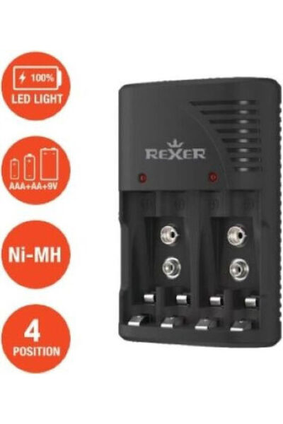 Other Rexer Φορτιστής Μπαταριών Ni-Cd/Ni-MH Μεγέθους AA/AAA/9V