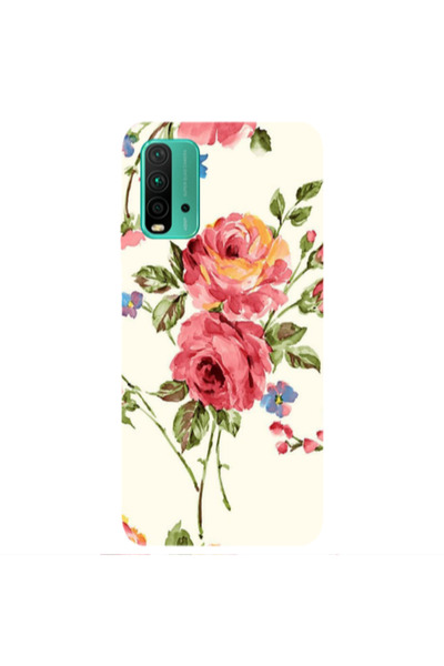 Other Xiaomi Redmi 9T Violet and rose Transparent Silicone TPU Θήκη