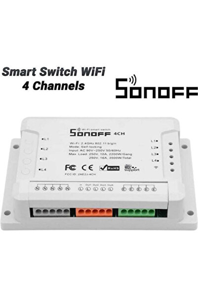 OEM Έξυπνος Διακόπτης 4 Καναλιών Wi-Fi 10A Κωδικός: 0124.044