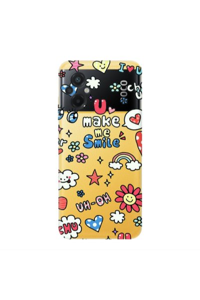 Other Xiaomi Poco M5 Rainbow flowers Transparent Silicone TPU Θήκη