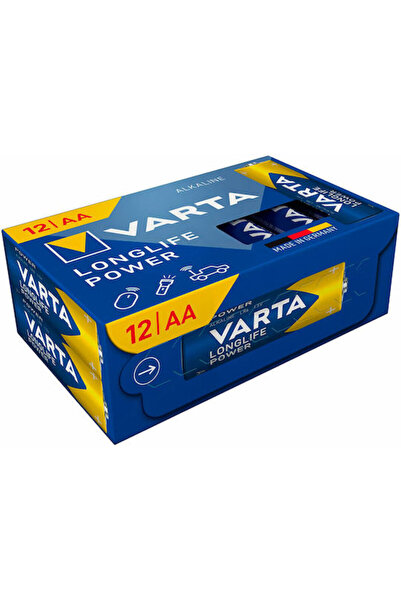 Varta Μπαταρίες Αλκαλικές Longlife Power AA 1.5V 12 τεμάχια Κωδικός: 04906121132