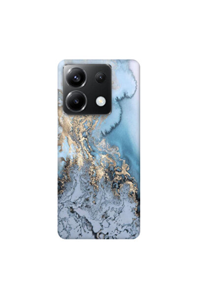 Other Xiaomi Poco X6 5G Marble Gold Design Transparent Silicone TPU Θήκη