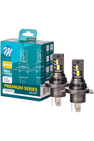 M-TECH Λάμπες Αυτοκινήτου Premium Έξυπνης Σειράς H4 Canbus LED 6000K Ψυχρό Λε...