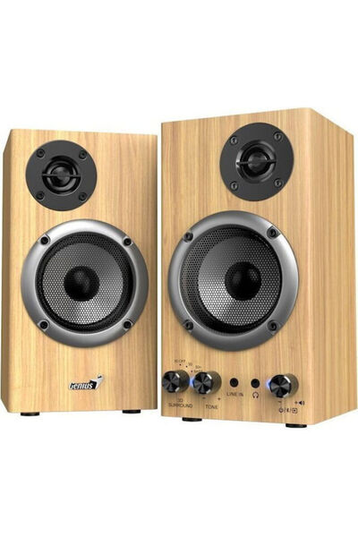 GENIUS SP-HF520BT Ενεργά Ηχεία με Bluetooth 20W Ξύλο Πεύκου
