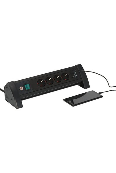 Brennenstuhl Πολύπριζο 4 θέσεων με USB-A και διακόπτη Κωδικός: 1156250544