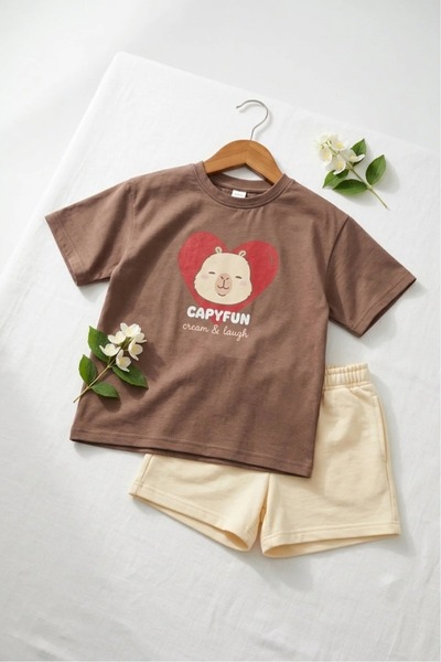 miviko Girl's Shorts Sets Stylish Model Combed Cotton Quality Summer Set Styl...
