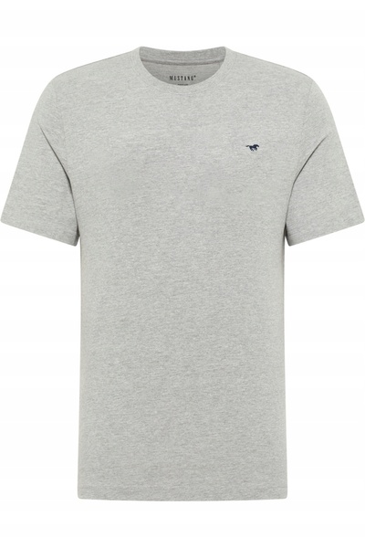 Mustang Tricou Barbati, Style Alex, Marime L, Gri, Regular Fit, Bumbac, Desig...