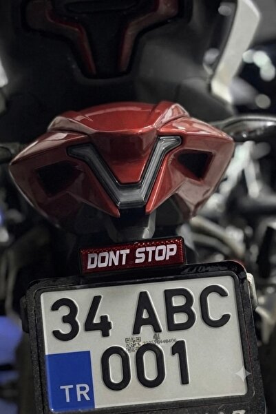 Yalıgraf Reklam Tabela Dont Stop Durma Motosiklet Plakalık Üzeri Kedi Gözü Re...