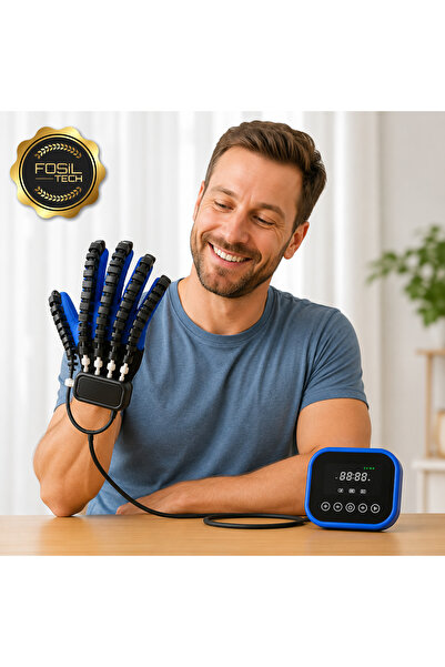 FOSILTECH El Kuvvetlendirme Fizik Tedavi Eldiveni (Sağ El / M Beden)