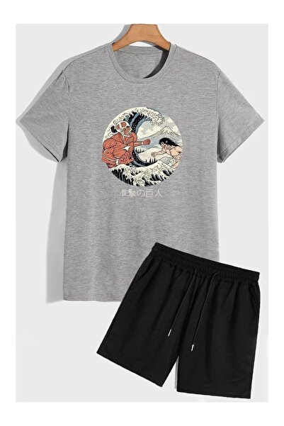 ship master Summer Collection New Arrival T-Shirt & Shorts Set Printed Patter...