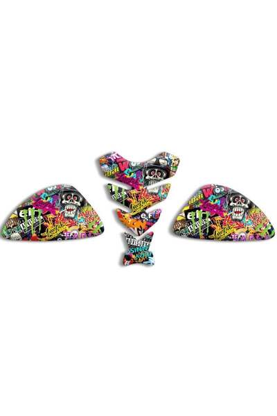 Universal Motosiklet Tank Pad Set 3D Sticker