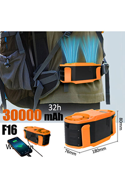 Choice1 مروحة خصر محمولة TS82-YLD-F16OR300000 بسعة 30000 مللي أمبير في الساعة...