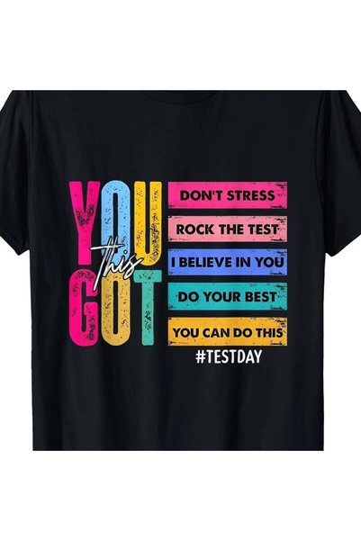 1001 Line Testing Day You Got This Do Not Stress Rock The Test School Unisex ...