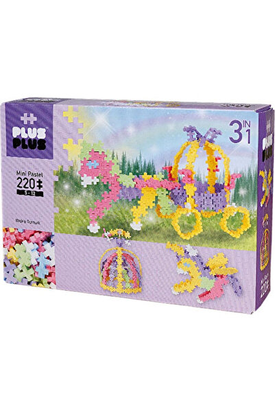 Plus Plus Set de cuburi Mini Basic Pastel Fairytale pentru 5 - 12 ani, 220 pi...