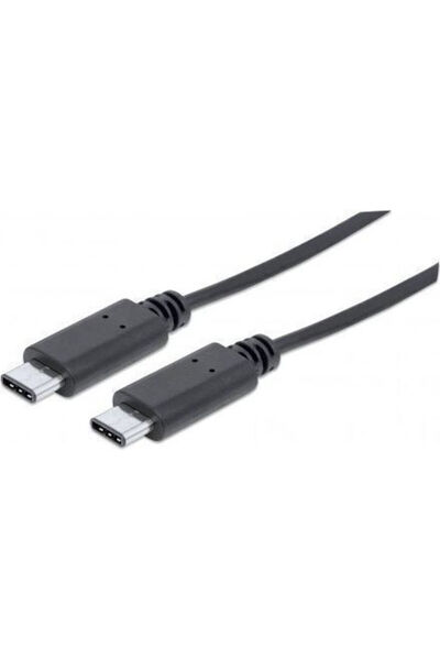 Other IC Intracom Καλώδιο USB 3.1 USB-C Αρσενικό σε USB-C 60W Μαύρο 1μ
