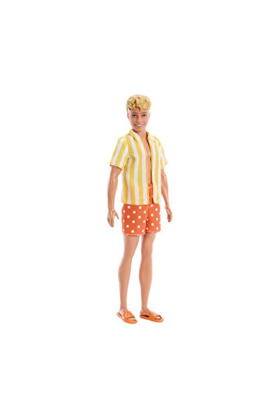 mattel Păpușa Ken Fashionistas în stil Barbie cu păr blond și pantaloni scurț...