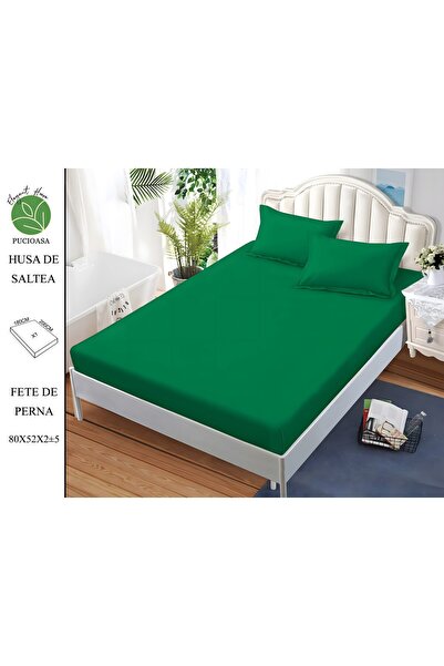 naniland.ro Finet Unicolor Bed Cover 2 Persons 3 Pieces with Stretchy 180x200...