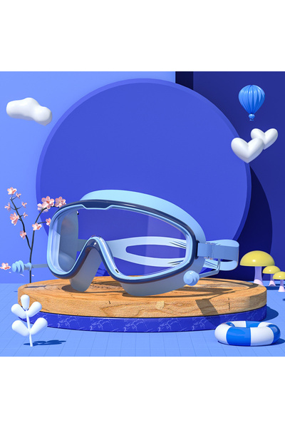 Choice6 Dark blue Professional Anti Fog Swimming Goggles with Earplugs Wide V...