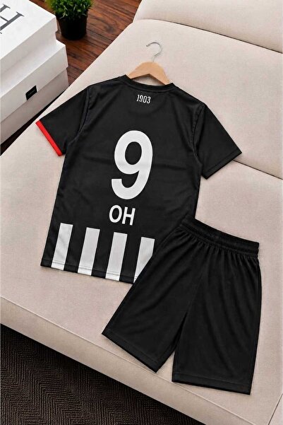 Eflin Çocuk Giyim Çocuk Siyah Beyaz Futbol Forması