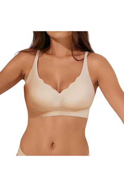 OEM Sutien Damski Fără Cusături Push-Up Confortabil Reglabil Elastic Bej L
