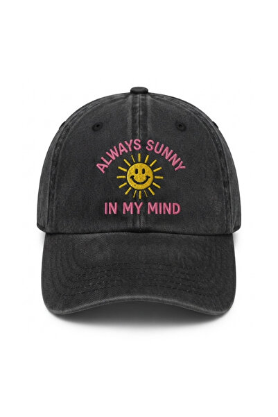 Tresore ''Always Sunny in My Mind'' Embroidered Washed Baseball Cap /''It's A...