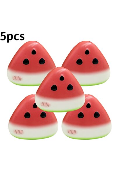 Choice1 5pcs Funny Watermelon Squishy Squeeze Fidget Toy Anti-Stress Slow Ris...