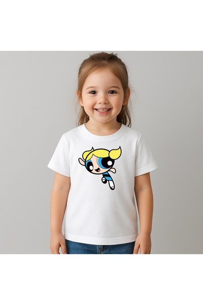 Fruit of the loom Tricou copii Bubbles - Fetele powerpuff 100% Bumbac