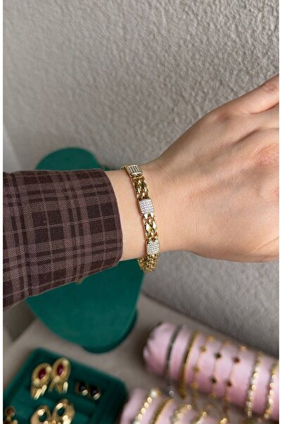 Luvissa Gurmet 14K Altın Kaplama Bileklik