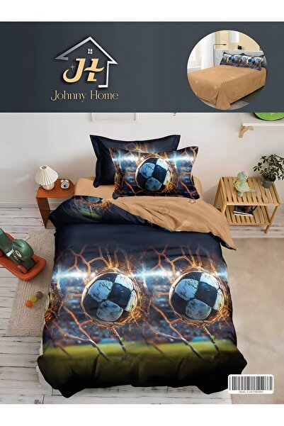 OEM Finet Duvet Cover Set 1 Person 4 Pieces Without Stretchy 155x200 cm, Mode...