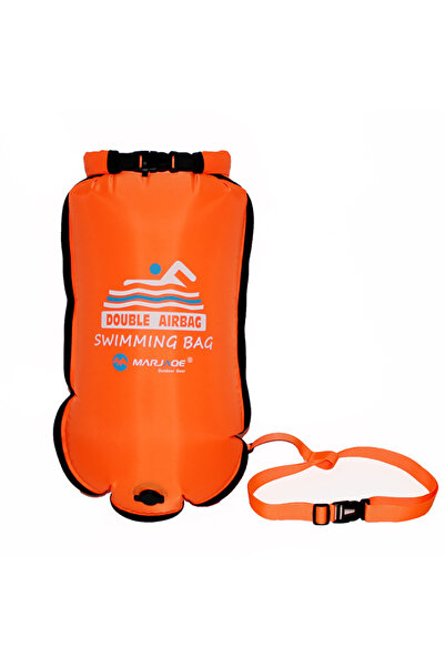 Choice orange 20L Inflatable Open PVC Swimming Buoy Tow Float Dry Bag Double ...