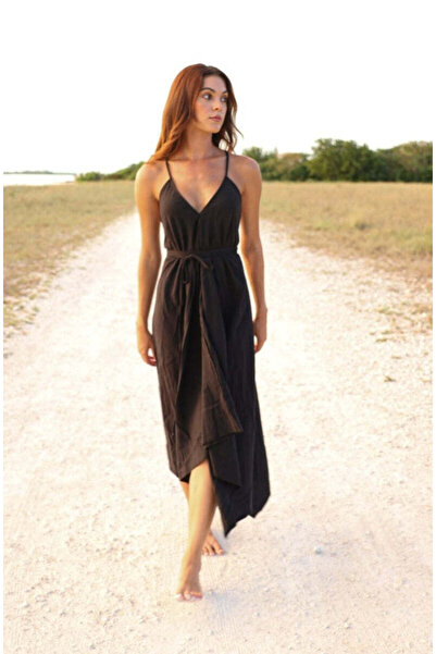 The Handloom Sage Maxi Elbise - Siyah