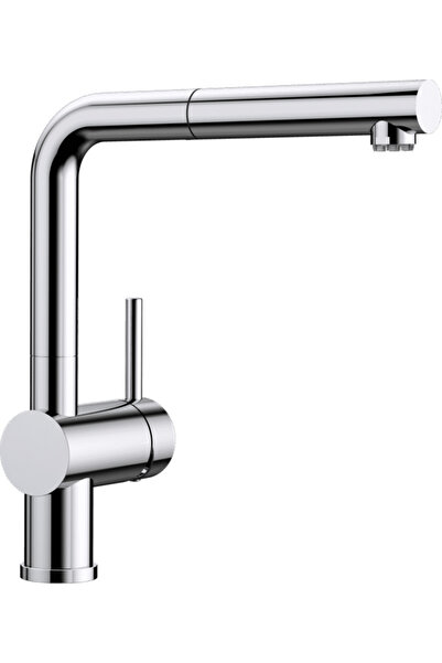 Blanco Linus-S Chrome Μπαταρία Κουζίνας με Περιστρεφόμενο Ρουξούνι και Μεταλλ...