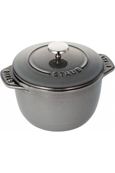 STAUB Oala termorezistenta La Cocotte, 725 ml, grafit, 12 cm, ideala pentru s...
