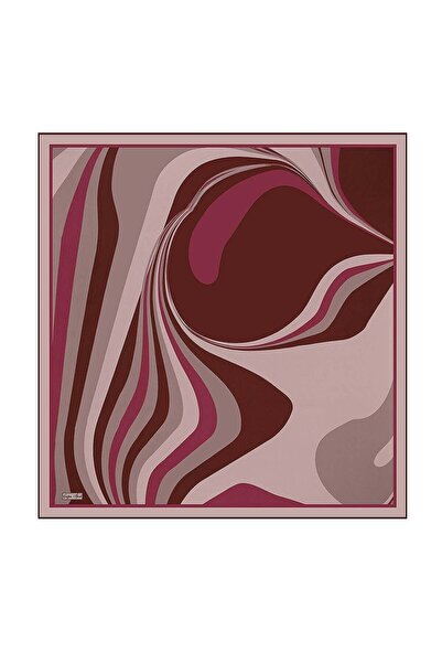 Çağrı İpek Modern Retro Pattern Tivil Silk Scarf Dg11363-16