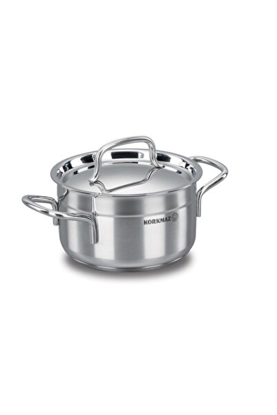 OEM Oala Alfa + capac, Otel, 16 cm, 1.8 l, Argintiu