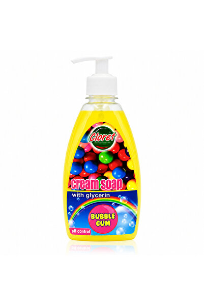 Cloret Săpun lichid cremă Bubble Gum cu glicerină, pH Control, 500 ml