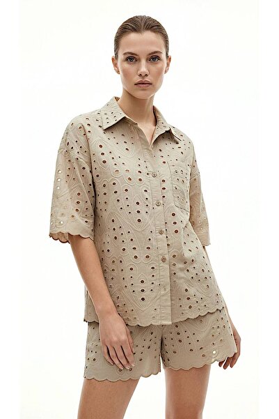 ROKH Women's Shorts Shirt Fisto Double Lined Set