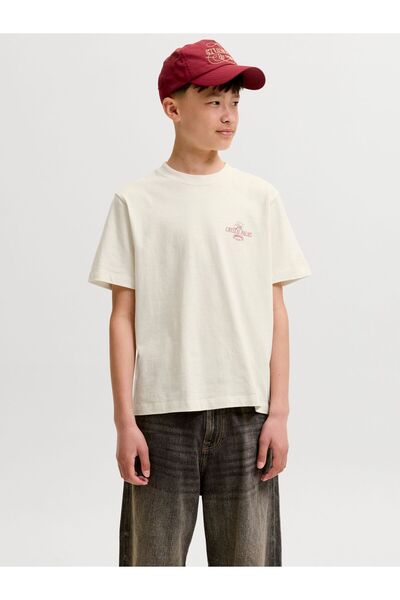Jack & Jones Junior Tricou cu imprimeu pe spate pentru băieți