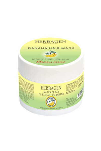 Herbagen Masca de par cu extract de banana - Banana Hair Mask Hydrating and N...