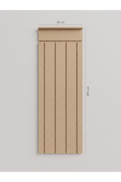varje Dekoratif Duvar Paneli ( 36 X 100 Cm ) Boyanabilir Ahşap 4 Mm Ham Mdf D...