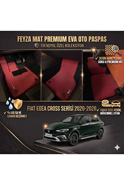 FEYZA OTO FIAT EGEA CROSS 2020-2026 SERİSİ ARACA ÖZEL EVA PASPAS TAKIMI FEYZA...